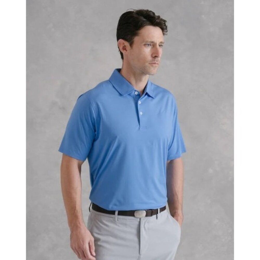 NWT Draddy Sport Ryan Light Blue Polo Size XL MADE IN USA